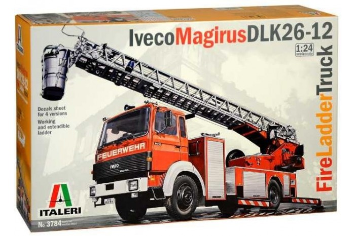 Model Kit truck 3784 - Iveco Magirus DLK 26-12 Fire Ladder Truck (1:24)