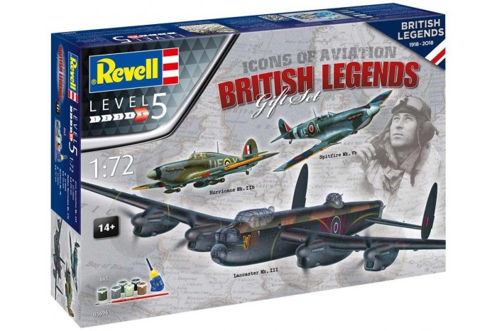 Gift-Set letadlo 05696 - 100 Years RAF: British Legends (1:72)