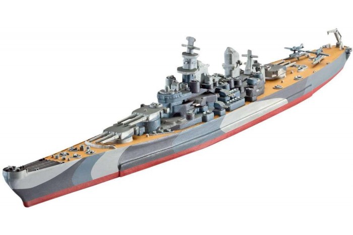 ModelSet loď 65128 - Battleship U.S.S. Missouri (WWII)  (1:1200)