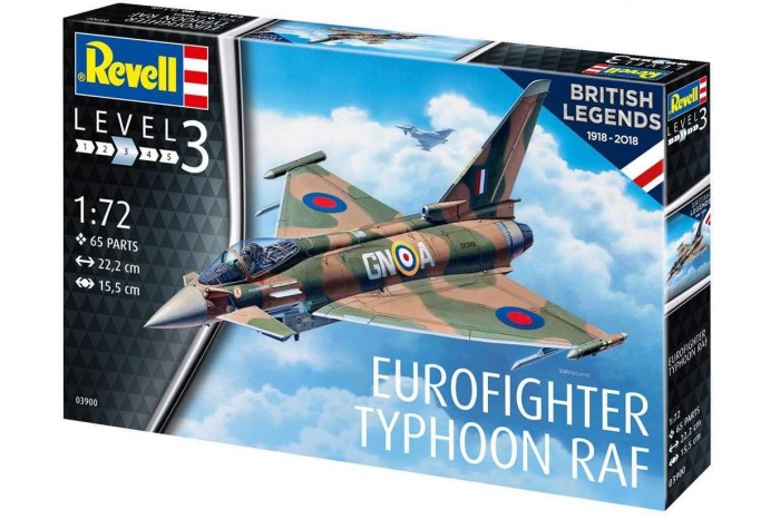 Plastic ModelKit letadlo 03900 - 100 Years RAF: Eurofighter Typhoon (1:72)