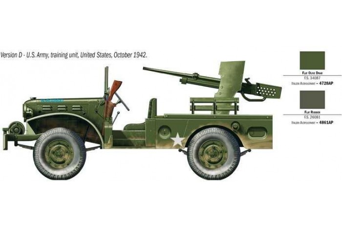 Model Kit military 6555 - M6 GUN MOTOR CARRIAGE WC-55 (1:35)