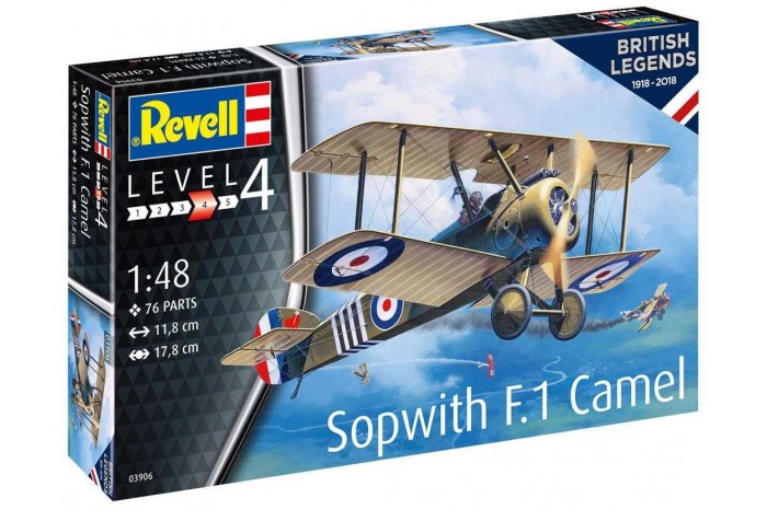 Plastic ModelKit letadlo 03906 - 100 Years RAF: Sopwith Camel (1:48)