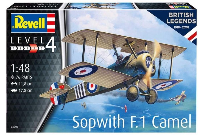 Plastic ModelKit letadlo 03906 - 100 Years RAF: Sopwith Camel (1:48)