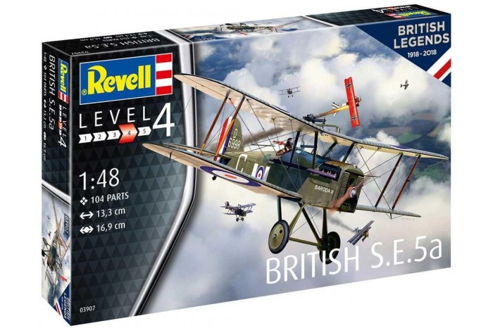Plastic ModelKit letadlo 03907 - 100 Years RAF: British S.E. 5a (1:48)