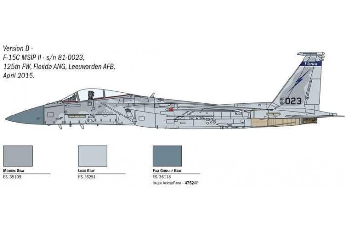 Model Kit letadlo 1415 - F-15C Eagle (1:72)