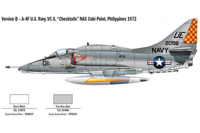 Model Kit letadlo 2671 - A-4 E/F/G Skyhawk (1:48)