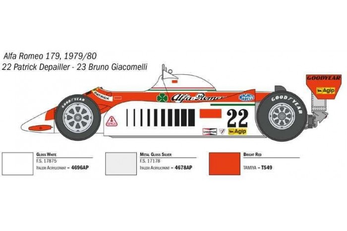 Model Kit auto 4704 - Alfa Romeo 179 - 179C (1:12)