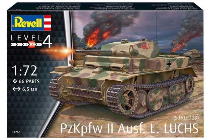 Plastic ModelKit tank 03266 - PzKpfw II Ausf.L LUCHS  (Sd.Kfz.123) (1:72)