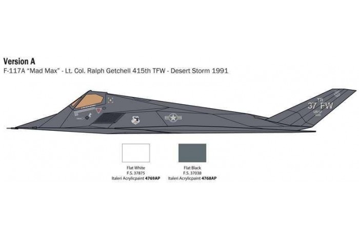 Model Kit letadlo 2750 - F-117A NIGHTHAWK (1:48)