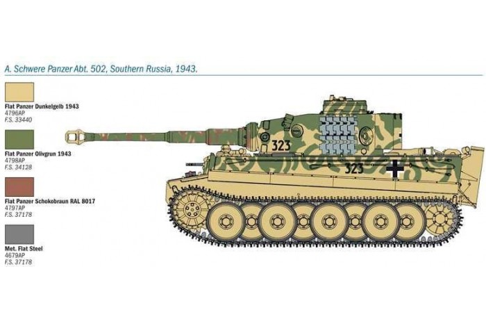 Model Kit tank 6557 - PzKpfw VI Tiger Ausf.E Early Prod. (1:35)