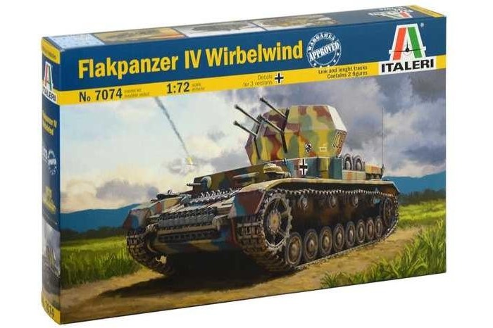 Model Kit military 7074 - Flakpanzer IV Wirbelwind (1:72)