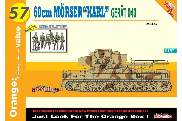 Model Kit military 9157 - German Super-Heavy Self-Propelled Mortar 60cm Mörser "Karl" Gerät 040 (1:35)