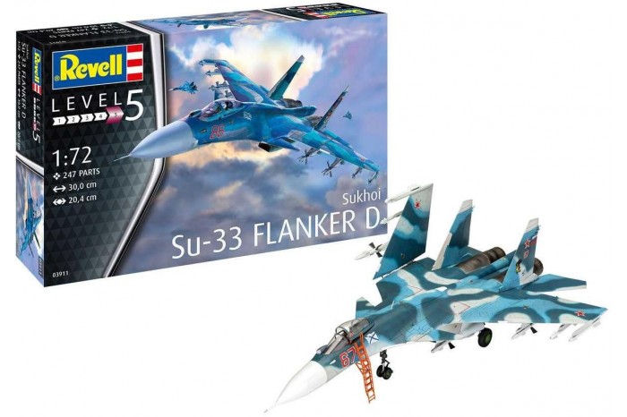 Plastic ModelKit letadlo 03911 - Sukhoi Su-33 Navy Flanker (1:72)