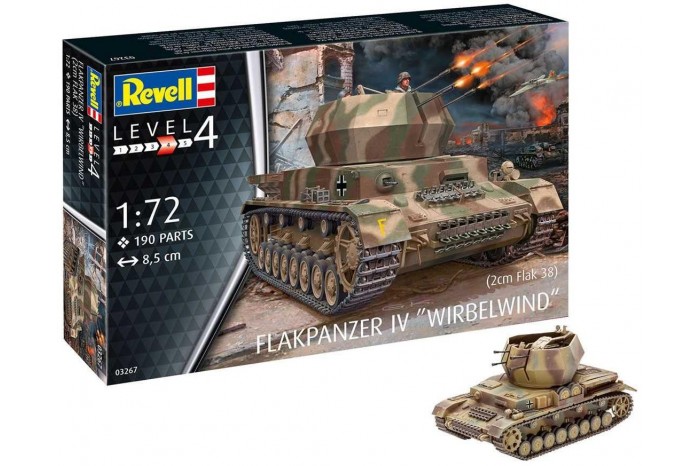 Plastic ModelKit military 03267 - Flakpanzer IV Wirbelwind (2 cm Flak 38)  (1:72)