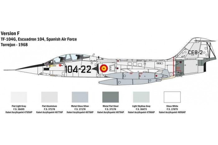Model Kit letadlo 2509 - TF-104 G Starfighter (1:32)