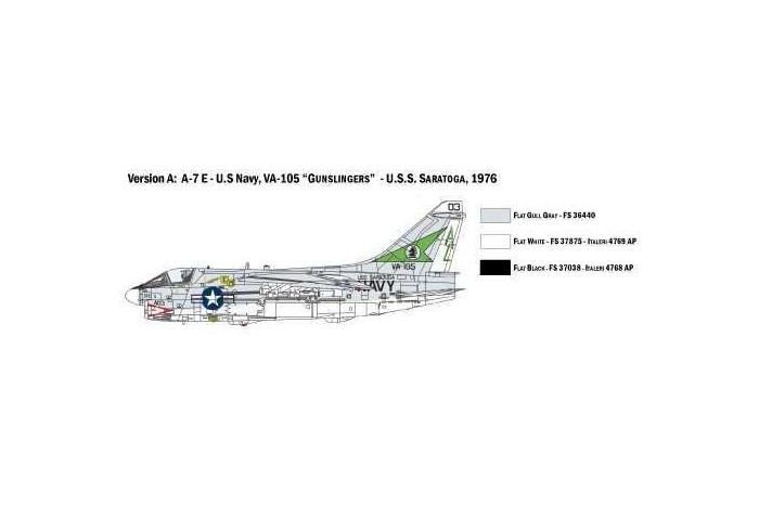 Model Kit letadlo 1411 - A-7E Corsair II (1:72)