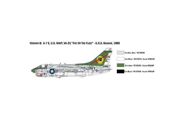 Model Kit letadlo 1411 - A-7E Corsair II (1:72)