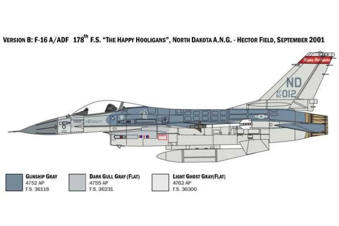 Model Kit letadlo 2786 - F-16A Fighting Falcon (1:48)