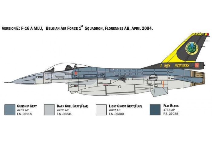 Model Kit letadlo 2786 - F-16A Fighting Falcon (1:48)