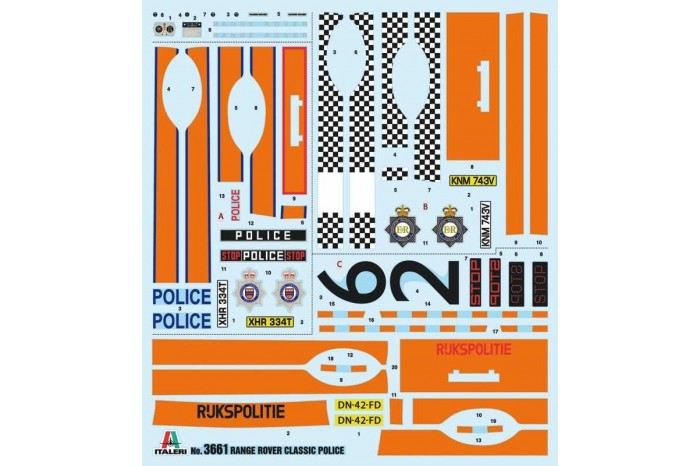 Model Kit auto 3661 - Police Range Rover (1:24)