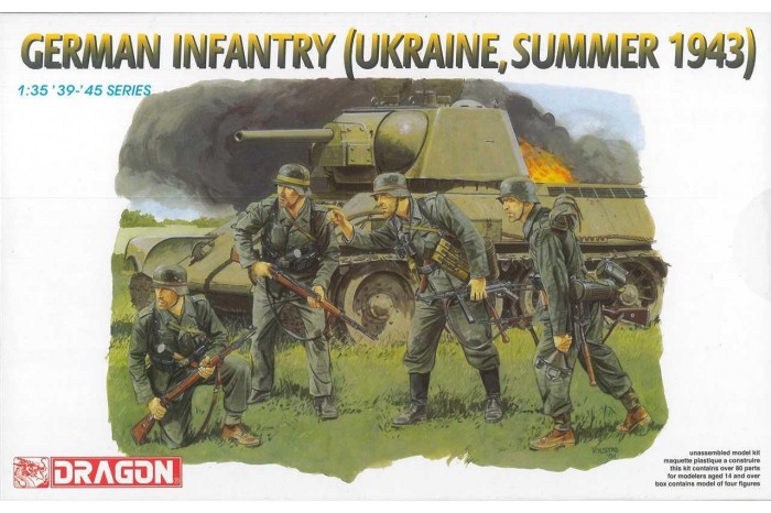Model Kit figurky 6153 - German Infantry (Ukraine, Summer 1943) (1:35)