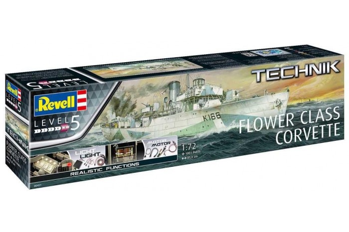 Plastic ModelKit TECHNIK loď 00451 - Flower Class Corvette (1:72)