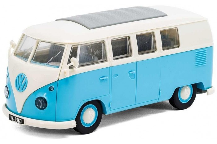 Quick Build auto J6024 - VW Camper Van - modrá