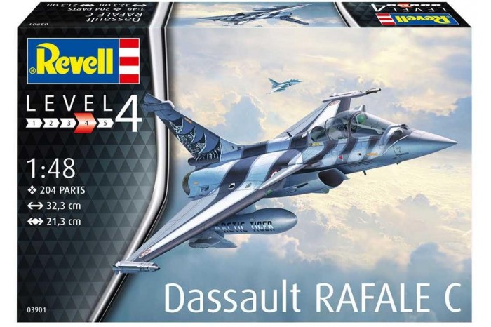 Plastic ModelKit letadlo 03901 - Dassault Rafale C (1:48)