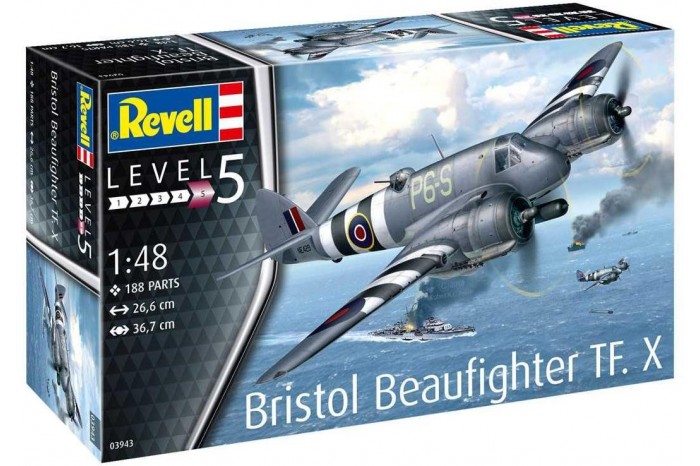 Plastic ModelKit letadlo 03943 - Bristol Beaufighter TF. X (1:48)