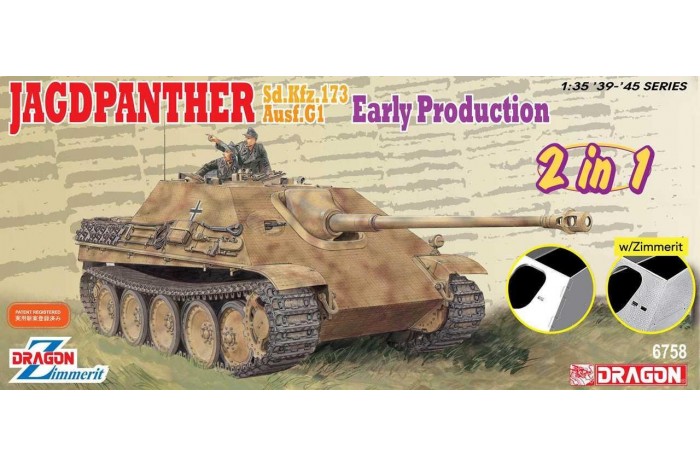 Model Kit tank 6758 - Jagdpanther Early Production (2 in 1) (1:35)