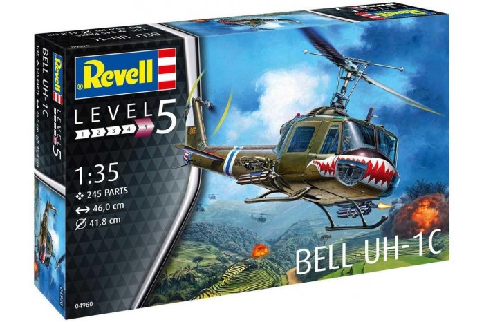 Plastic ModelKit vrtulník 04960 - Bell UH-1C (1:35)