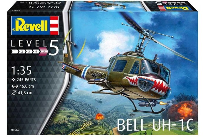 Plastic ModelKit vrtulník 04960 - Bell UH-1C (1:35)