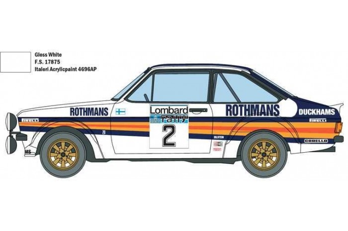 Model Kit auto 3650 - Ford Escort RS1800 MK.II Lombard RAC Rally (1:24)