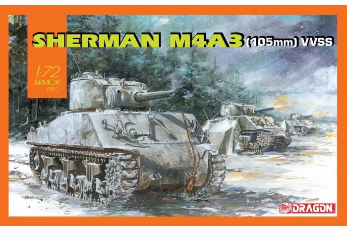 Model Kit tank 7569 - Sherman M4A3 (105mm) VVSS (1:72)