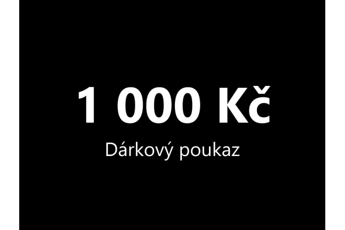 Dárkový poukaz 1000 Kč