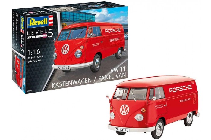 Plastic ModelKit auto 07049 - VW T1 Kastenwagen (1:16)