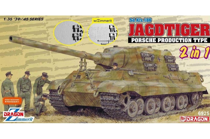 Model Kit tank 6925 - Jagdtiger Porsche Production (2 in 1) (1:35)