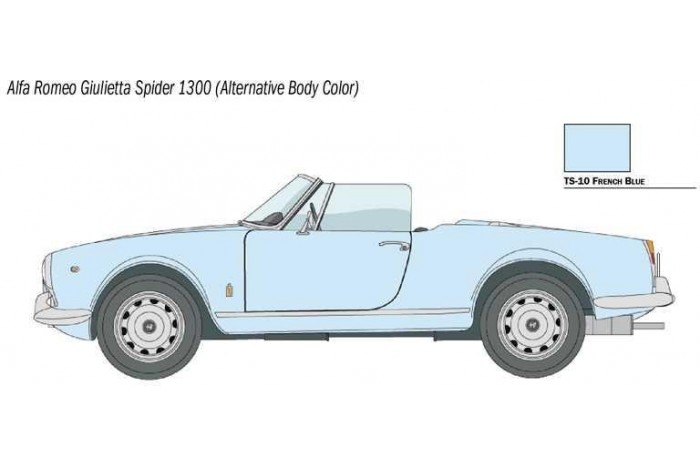 Model Kit auto 3653 - ALFA ROMEO GIULIETTA SPIDER 1300 (1:24)