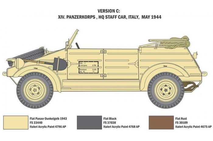 Model Kit military 7405 - Kdf.1 Typ 82 Kübelwagen (1:9)