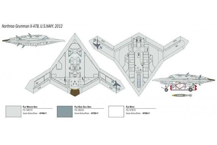 Model Kit letadlo 1421 - X-47B (1:72)
