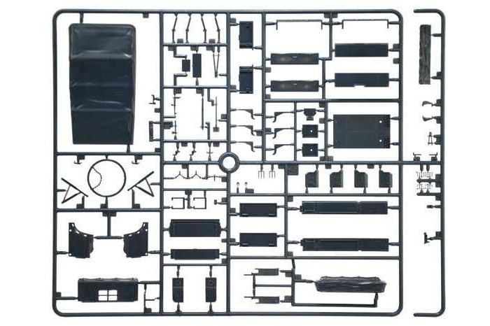 Model Kit military 6561 - Sd. Kfz. 10 Demag D7 with German Paratroops (1:35)
