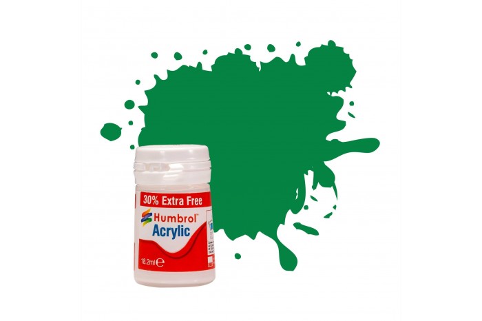 Humbrol barva akryl AB0002EP - No 2 Emerald Green Gloss (+ 30% navíc zdarma)
