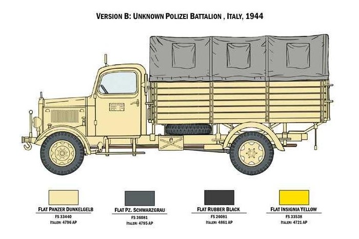 Model Kit military 6558 - Mercedes-Benz L3000 S (1:35)