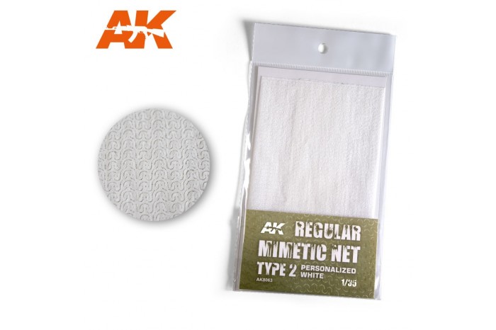 Bílá kamuflážní síť, typ 2 (CAMOUFLAGE NET WHITE TYPE 2) - AK8063