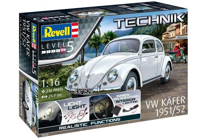 Plastic ModelKit TECHNIK auto 00450 - VW Beetle 1951/52 (1:16)