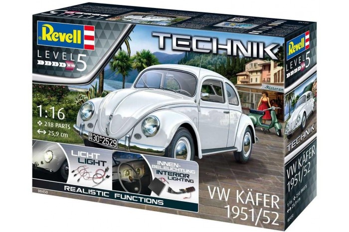 Plastic ModelKit TECHNIK auto 00450 - VW Beetle 1951/52 (1:16)
