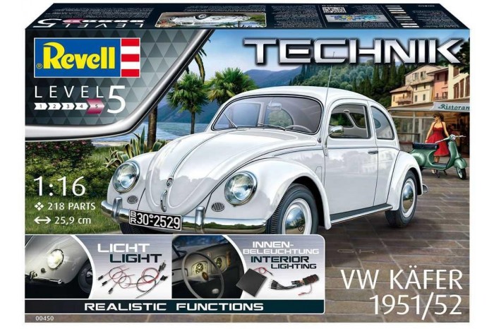 Plastic ModelKit TECHNIK auto 00450 - VW Beetle 1951/52 (1:16)