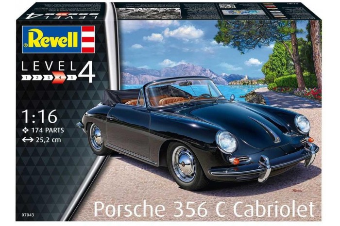 Plastic ModelKit auto 07043 - Porsche 356 Cabriolet (1:16)