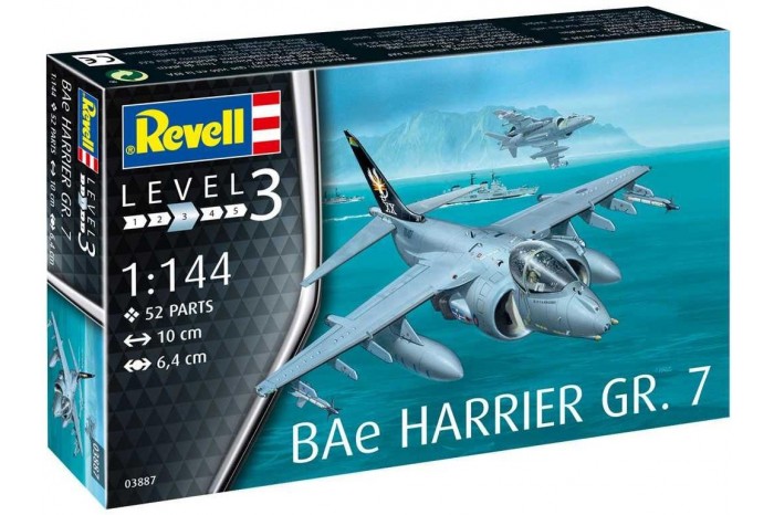 Plastic ModelKit letadlo 03887 - BAe Harrier GR.7 (1:144)