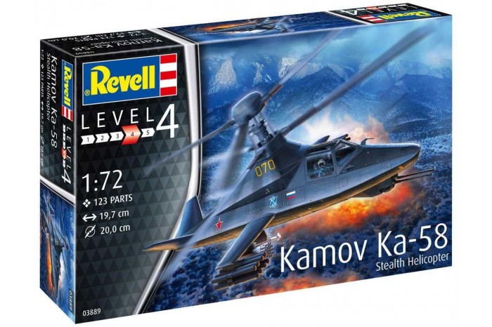 Plastic ModelKit vrtulník 03889 - Kamov Ka-58 Stealth (1:72)